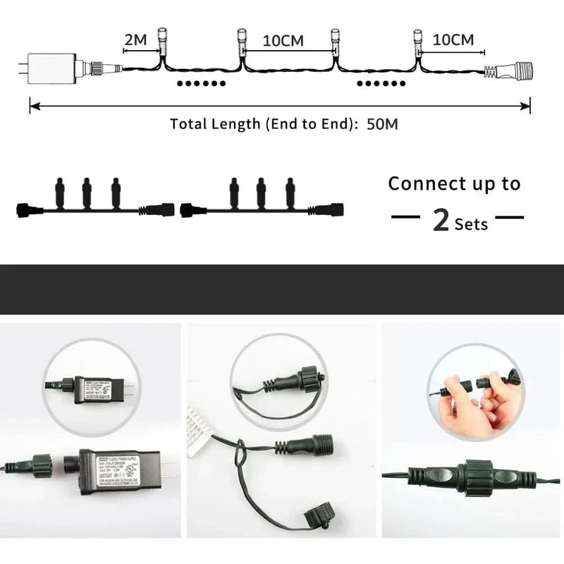 Christmas Fairy Lights IP65 – 50m of Charm and Magic