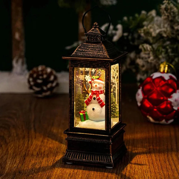 Christmas Decorative Night Light with Santa Claus and Snowman 🎄✨