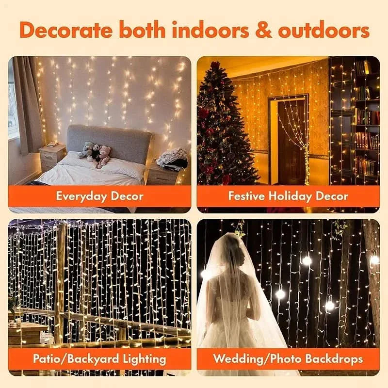 Christmas LED Curtain Lights – Magic and Charm in Your Home ✨🎄