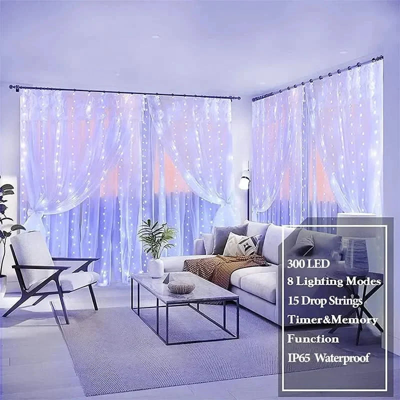 Christmas LED Curtain Lights – Magic and Charm in Your Home ✨🎄