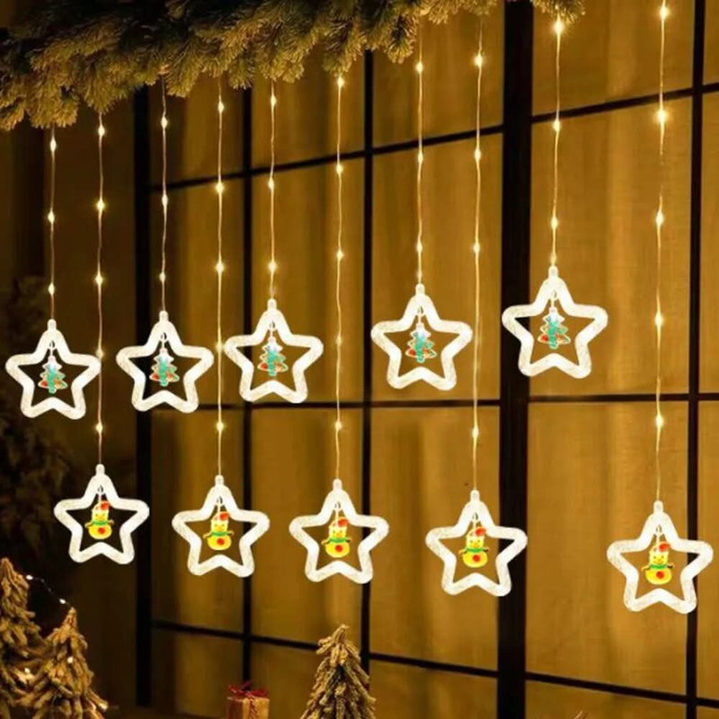 Christmas LED Curtain Lights for Decoration – Festive and Enchanting Glow ✨🎄