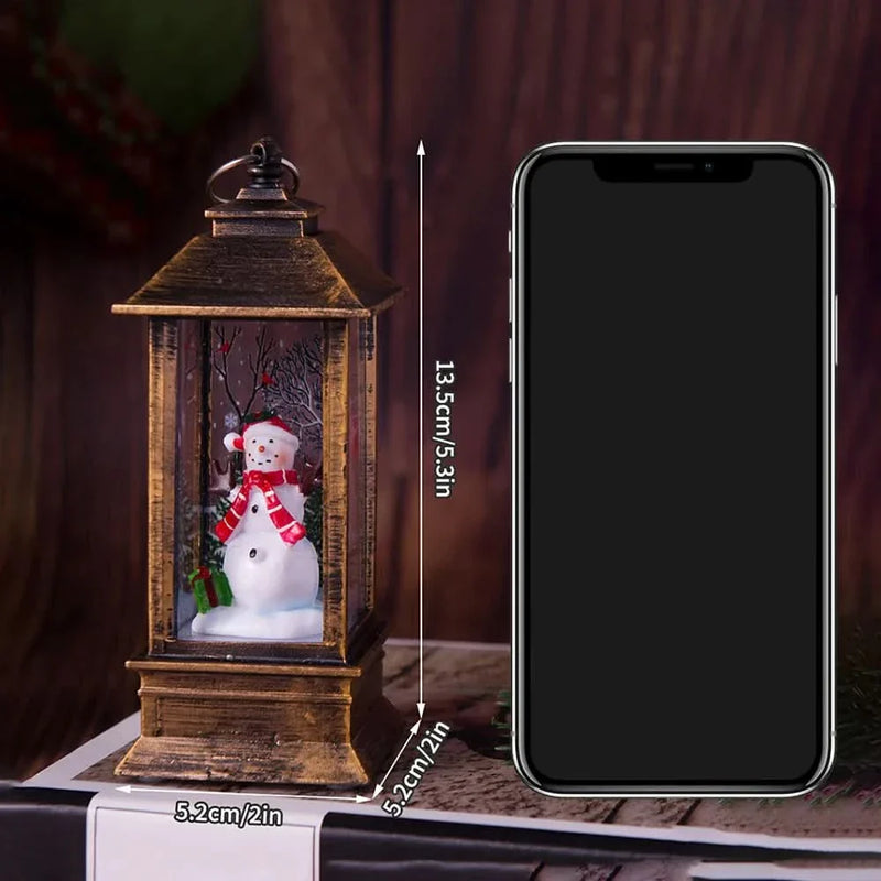 Christmas Decorative Night Light with Santa Claus and Snowman 🎄✨