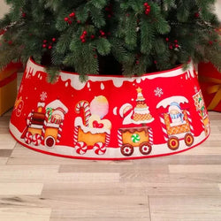 Patterned Christmas Tree Skirt – 45 × 70 cm