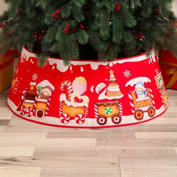 Patterned Christmas Tree Skirt – 45 × 70 cm