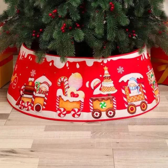 Patterned Christmas Tree Skirt – 45 × 70 cm