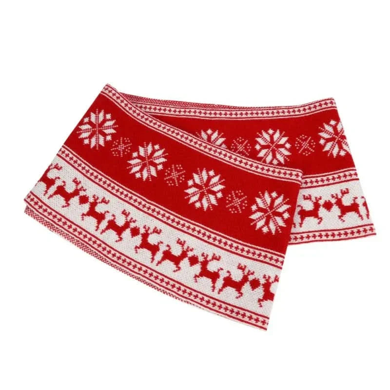 PVC Base Christmas Tree Skirt with Snowflake and Reindeer – 60×30 cm