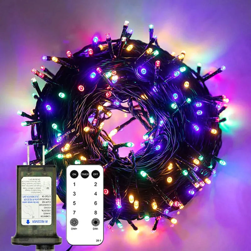Waterproof LED Fairy Lights 50M– Christmas Magic with Remote Control