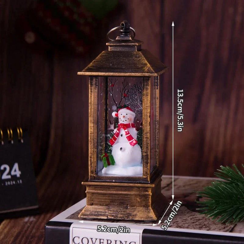 Christmas Decorative Night Light with Santa Claus and Snowman 🎄✨