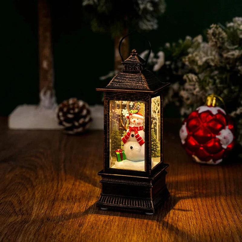 Christmas Decorative Night Light with Santa Claus and Snowman 🎄✨