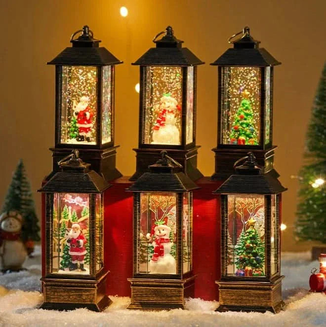 Christmas Decorative Night Light with Santa Claus and Snowman 🎄✨