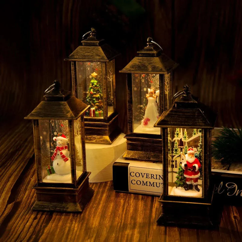 Christmas Decorative Night Light with Santa Claus and Snowman 🎄✨
