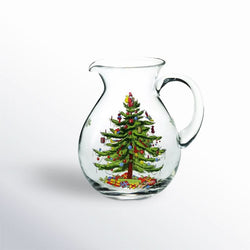 1L Glass Jug – Christmas Tree Pattern