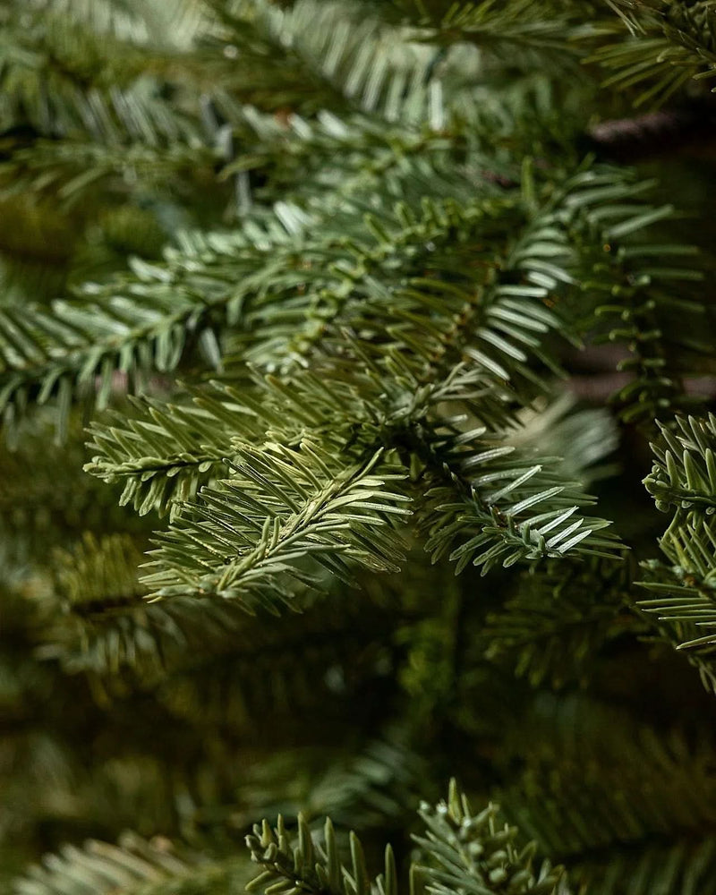 Premium Green Christmas Tree with Hinged Branches, Metal Stand, and Built-in Micro LEDs