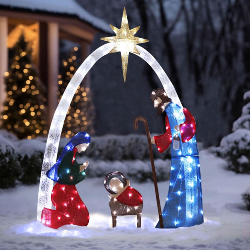 Illuminated Nativity Scene – 1.52 m Height