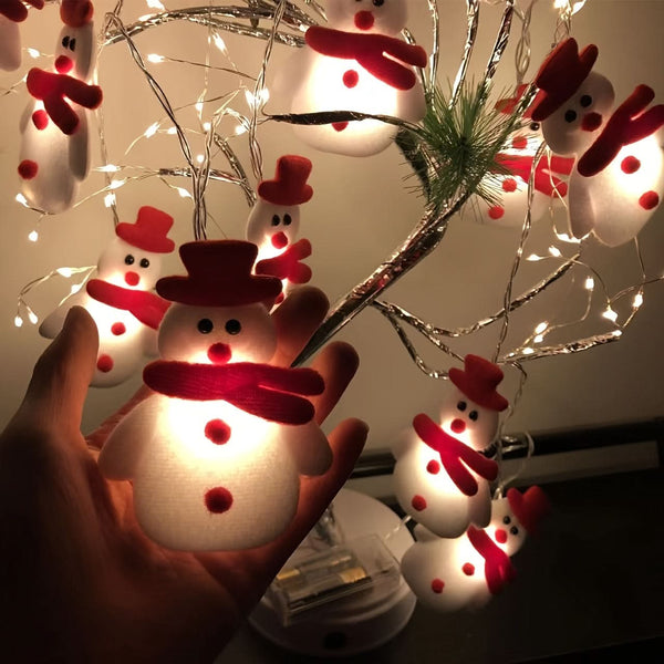 10 LED Snowman String Lights ☃️✨