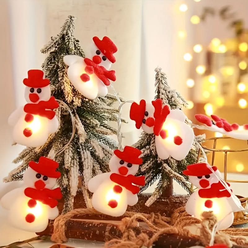 10 LED Snowman String Lights ☃️✨