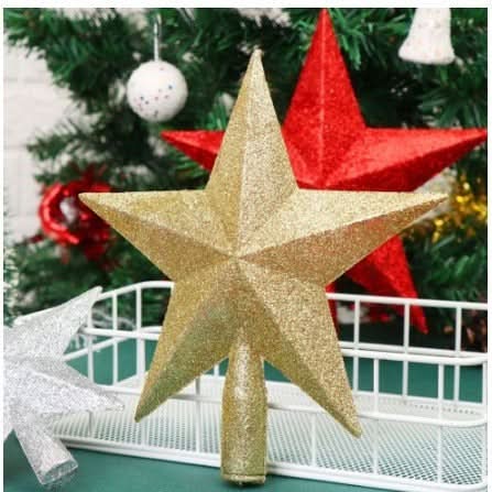 20cm Gold Christmas Tree Decoration Star