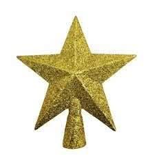 20cm Gold Christmas Tree Decoration Star