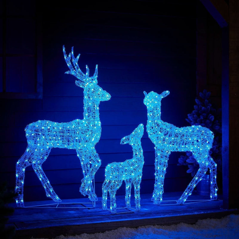 Set of LED Illuminated Reindeer with Smart RGB and Wi-Fi Control