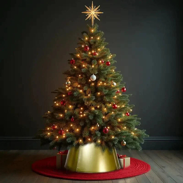Metal Base Christmas Tree Skirt – 60×42 cm
