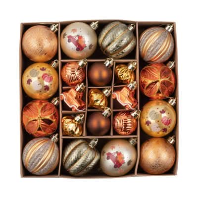 Christmas Ball Ornament Kit - 21 Pieces for Holiday Decoration