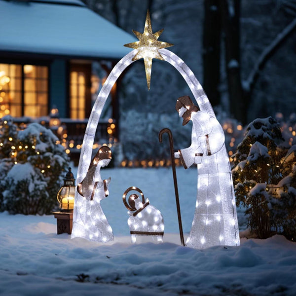 Illuminated Nativity Scene – 1.52 m Height