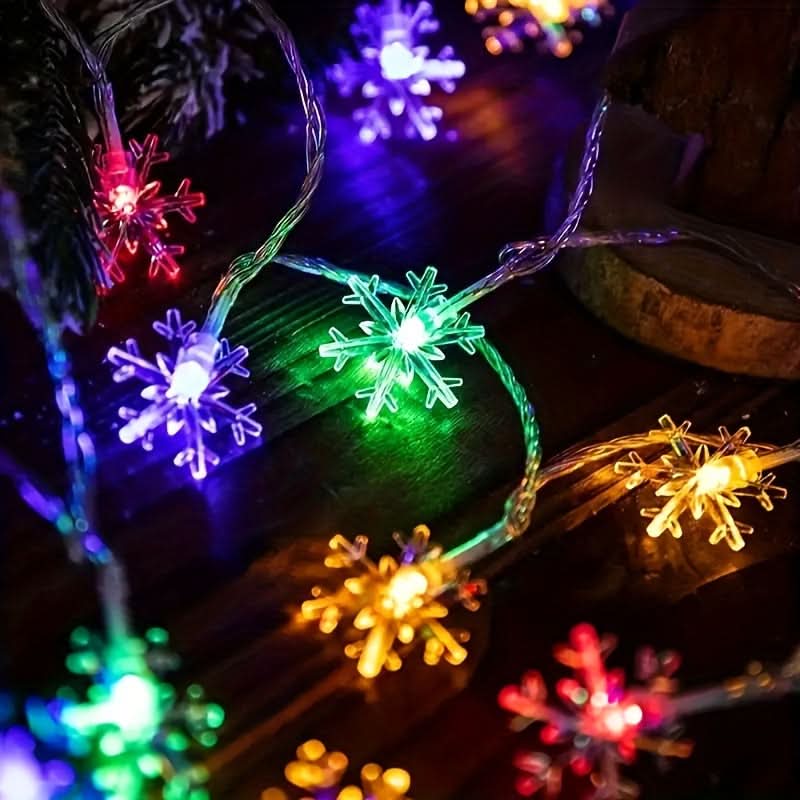 Snowflake LED Curtain Lights – 3 Meters ❄️✨🎄