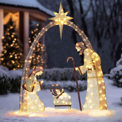 Illuminated Nativity Scene – 1.52 m Height