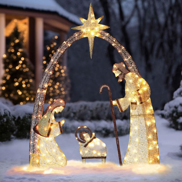 Illuminated Nativity Scene – 1.52 m Height