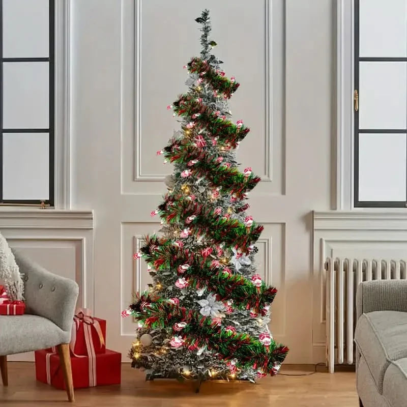 Artificial Christmas Garland with Decorations