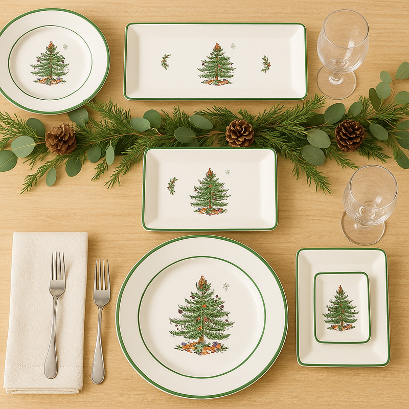 Christmas Themed Tray Set – 3 Pieces