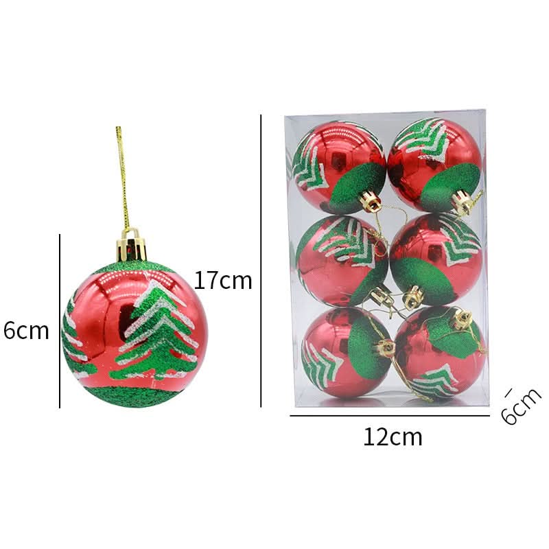 6-Piece Christmas Ball Ornament Kit