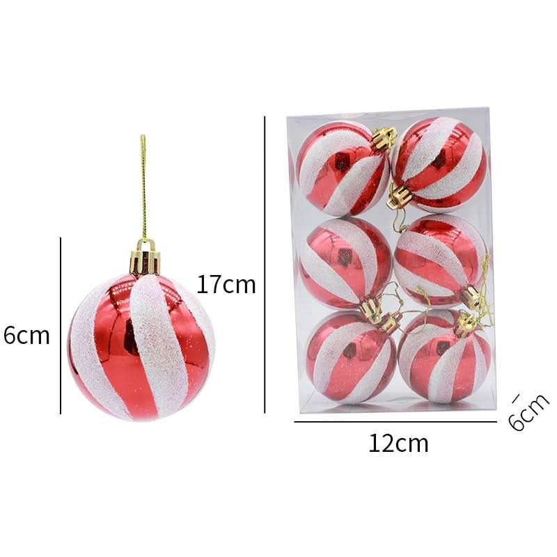 6-Piece Christmas Ball Ornament Kit