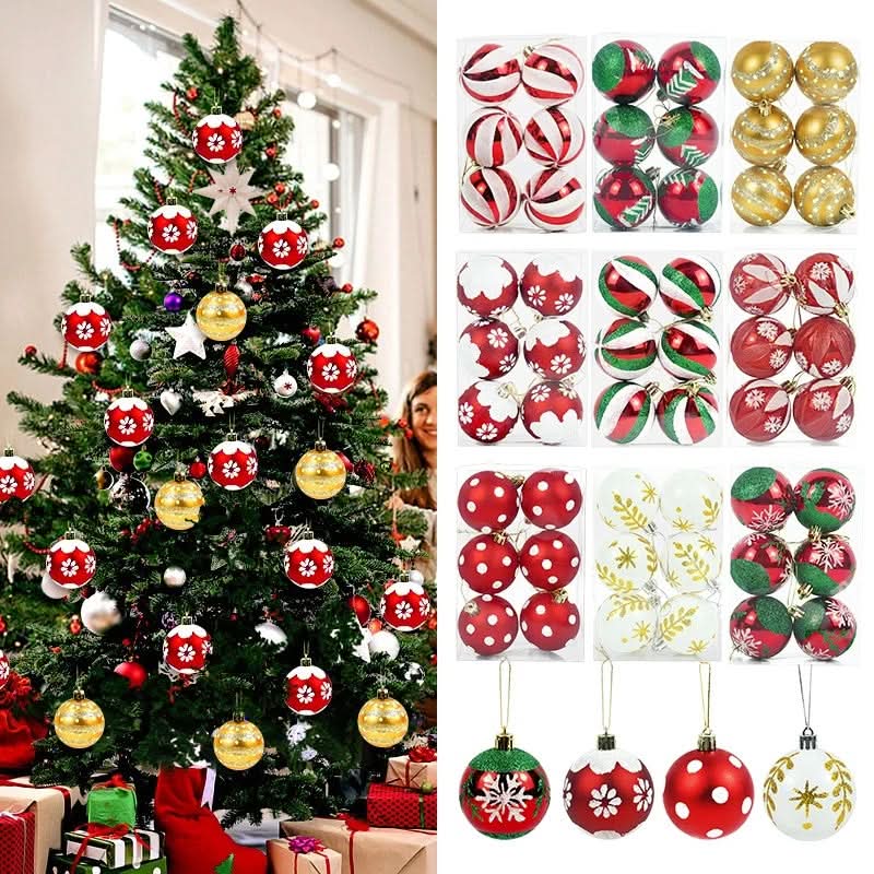 6-Piece Christmas Ball Ornament Kit