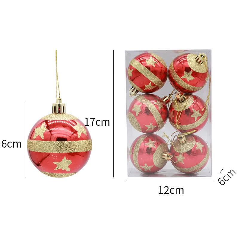 6-Piece Christmas Ball Ornament Kit