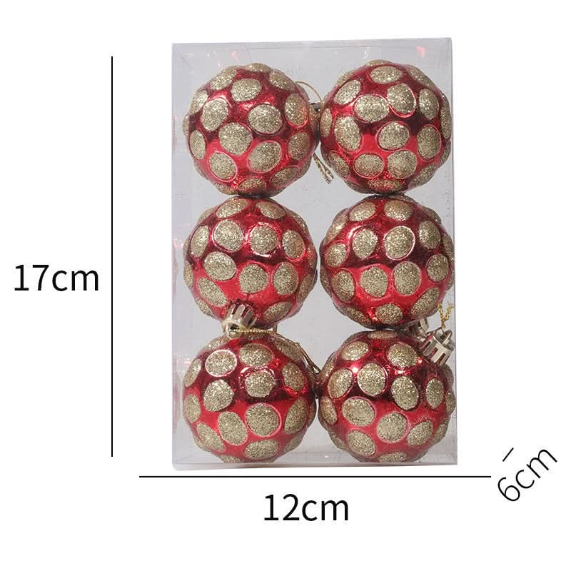 6-Piece Christmas Ball Ornament Kit