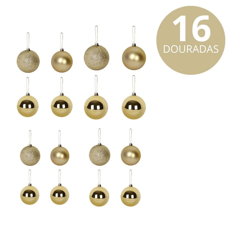 77-Piece Christmas Tree Decoration Kit with LED Twinkling Balls