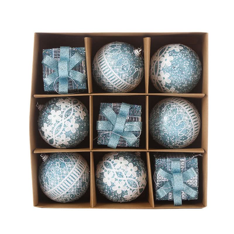 9-Piece Christmas Ball Kit - 8CM